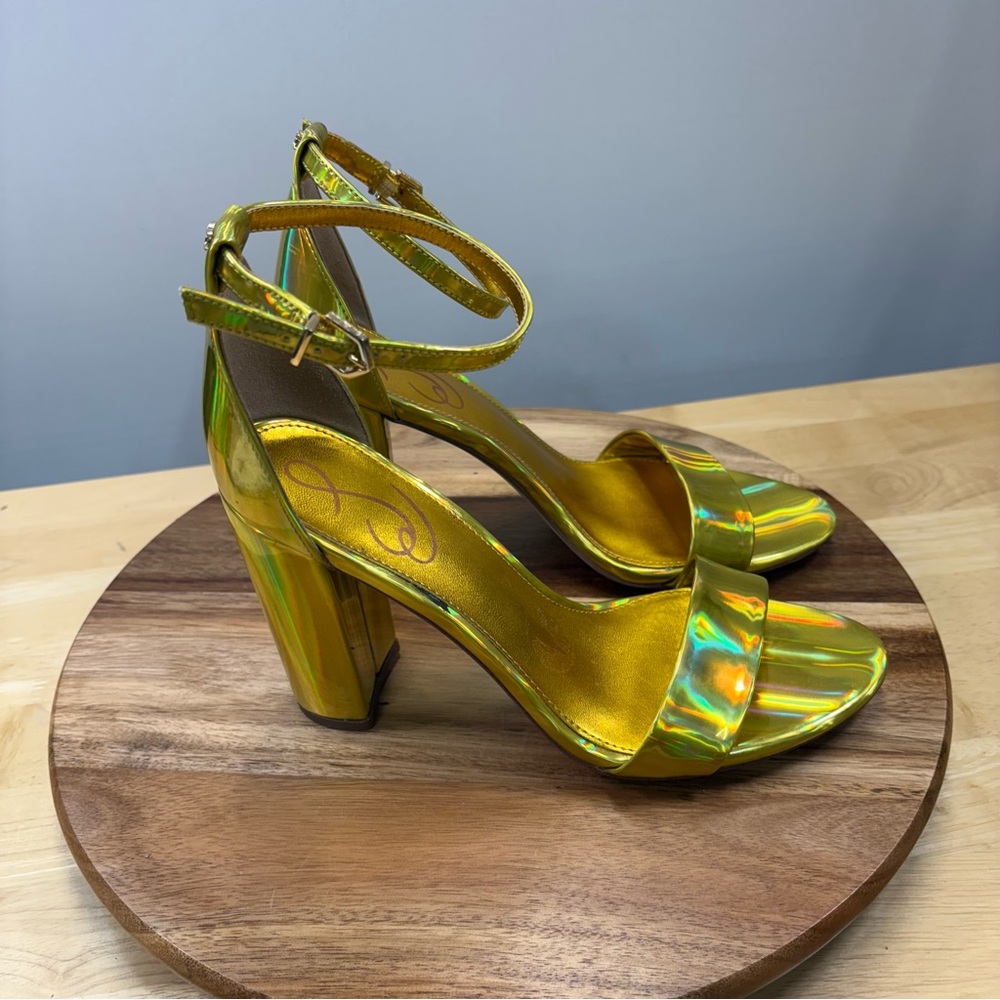 Sam Edelman Shimmering Gold Heels - Picture 6 of 8
